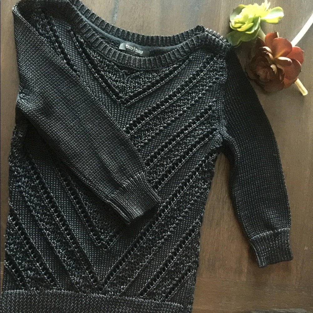 WHBM - Black knit sweater
